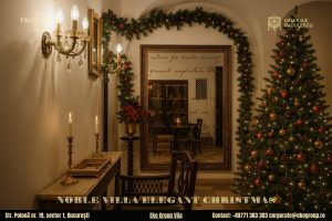Decoratiuni de Craciun în stil interbelic: Eko Group Vila redă eleganța nobiliară a anilor ’30
